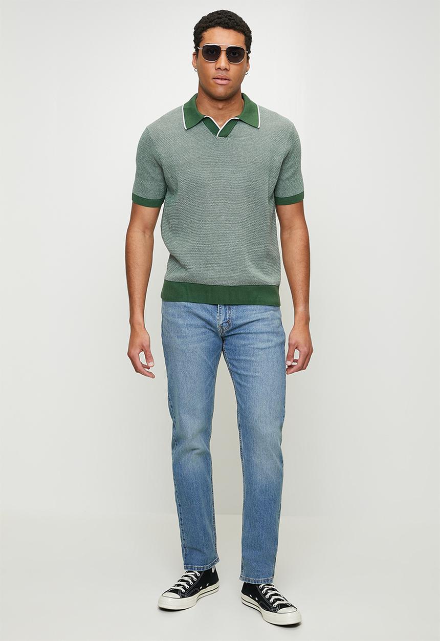 Levi’s® - Skipper knit polo birds eye stitch - dark green