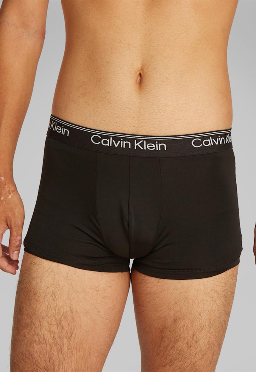 Calvin Klein - Low Rise Trunk 3Pk - B- Beau Bl, F Mauve, Saharah Sn Wbs