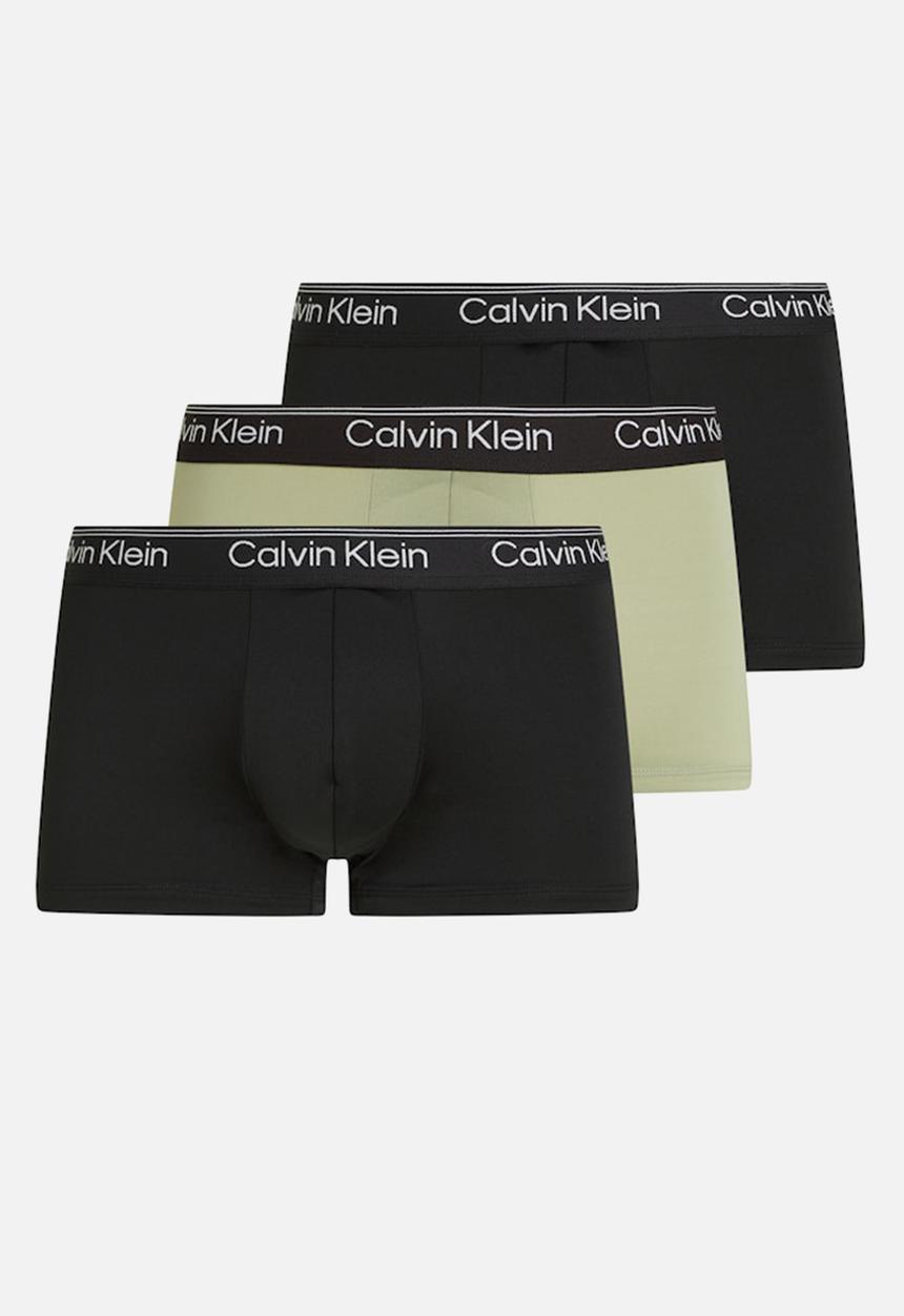 Calvin Klein - Low Rise Trunk 3Pk - B- Beau Bl, F Mauve, Saharah Sn Wbs