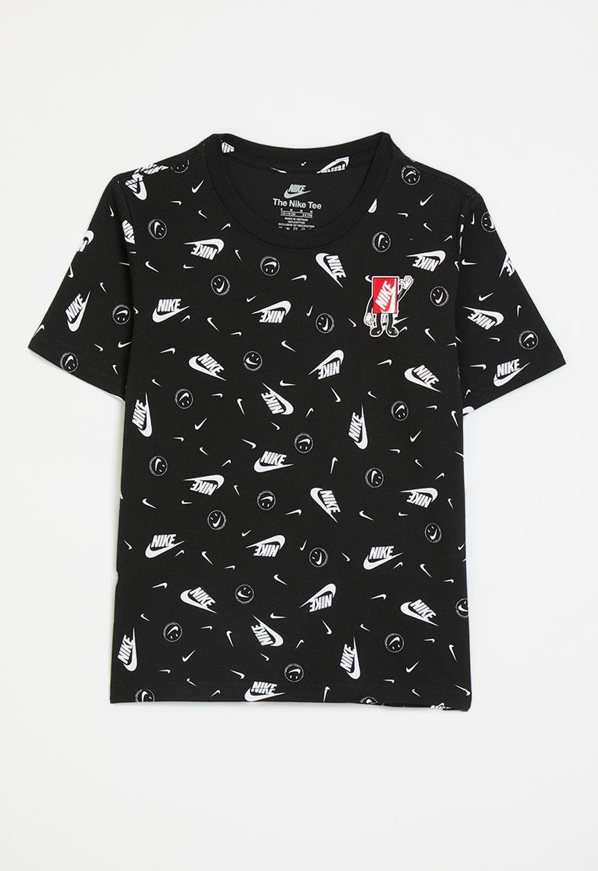 Nike - Nike all-over print boxy tee - black