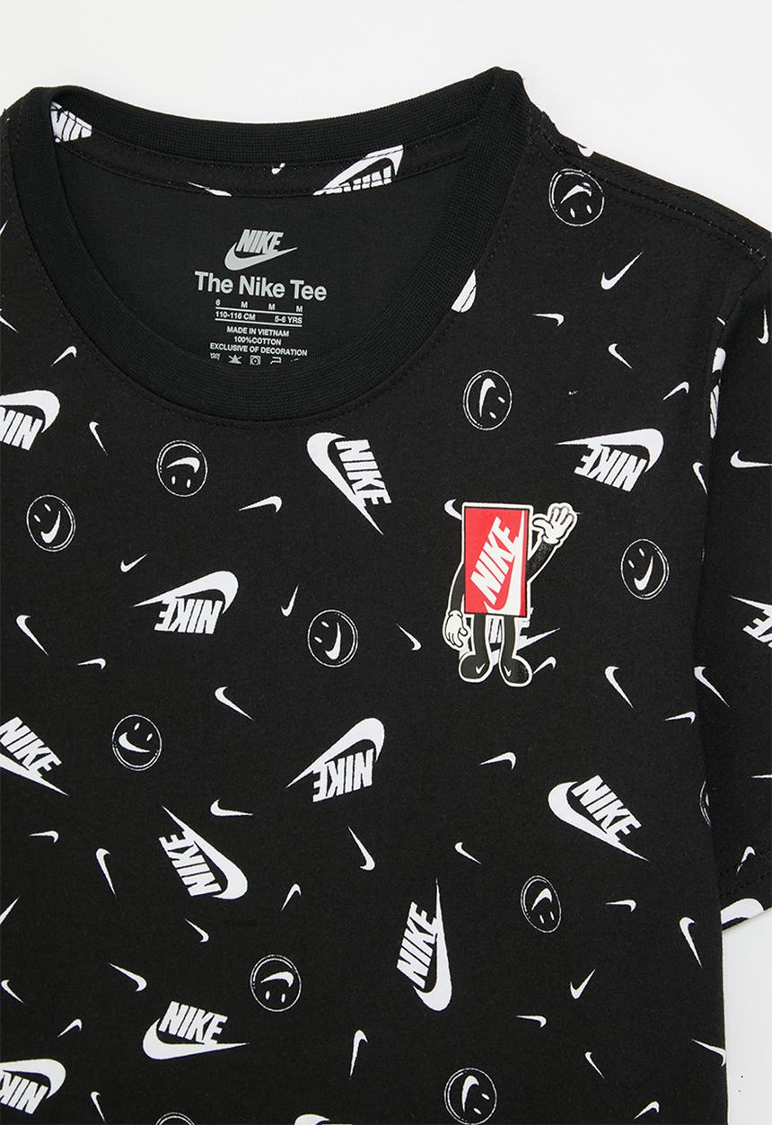 Nike - Nike all-over print boxy tee - black