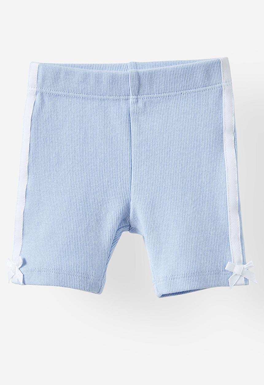 Cotton On - Rain rib bike shorties - dawn blue