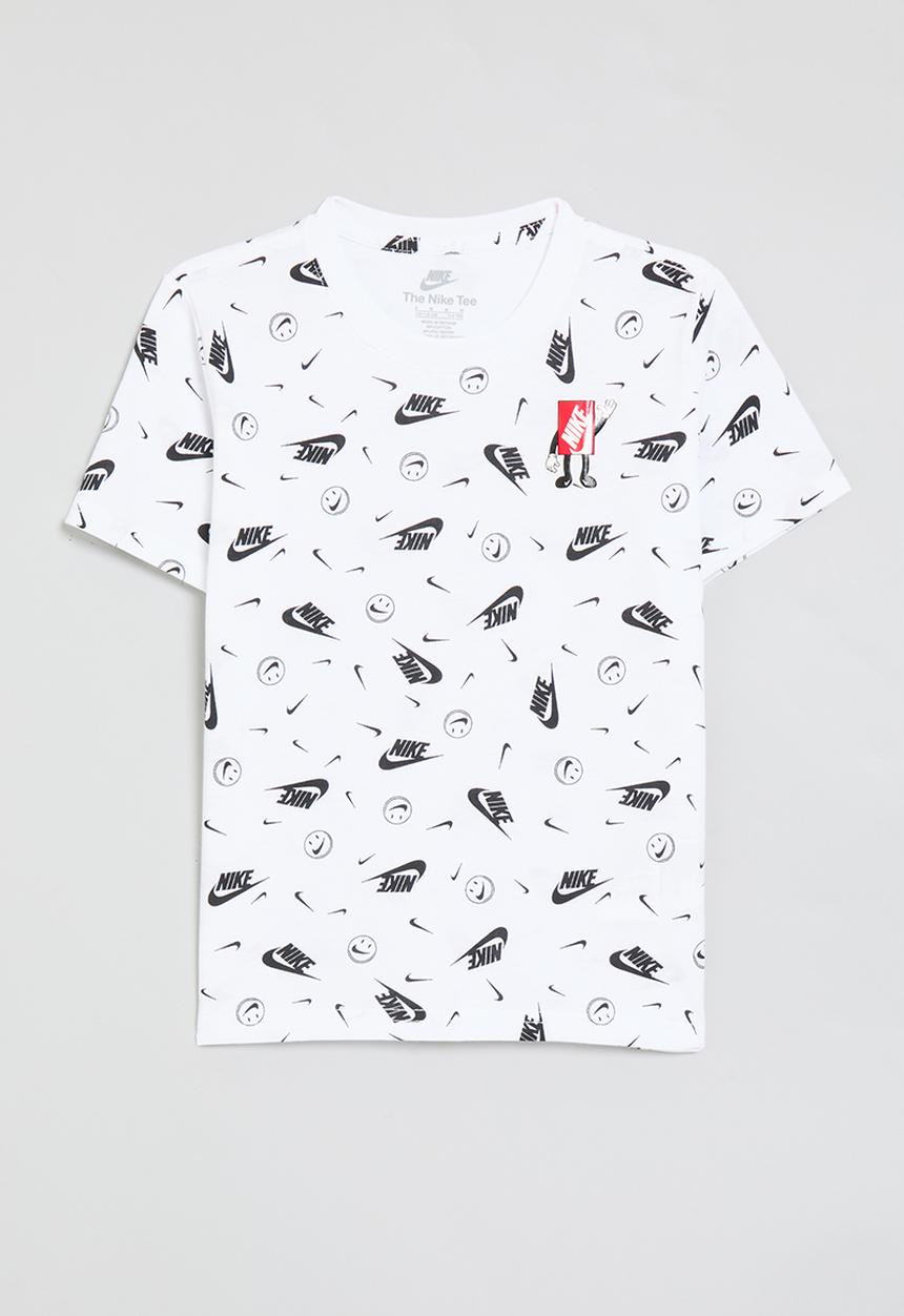 Nike - Nike all-over print boxy tee - white