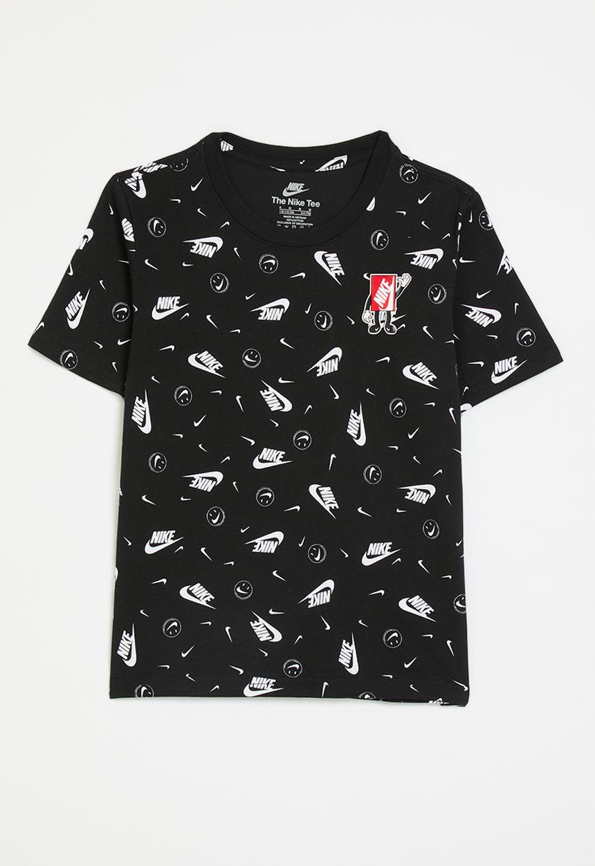 Nike - Nike all-over print boxy tee - black