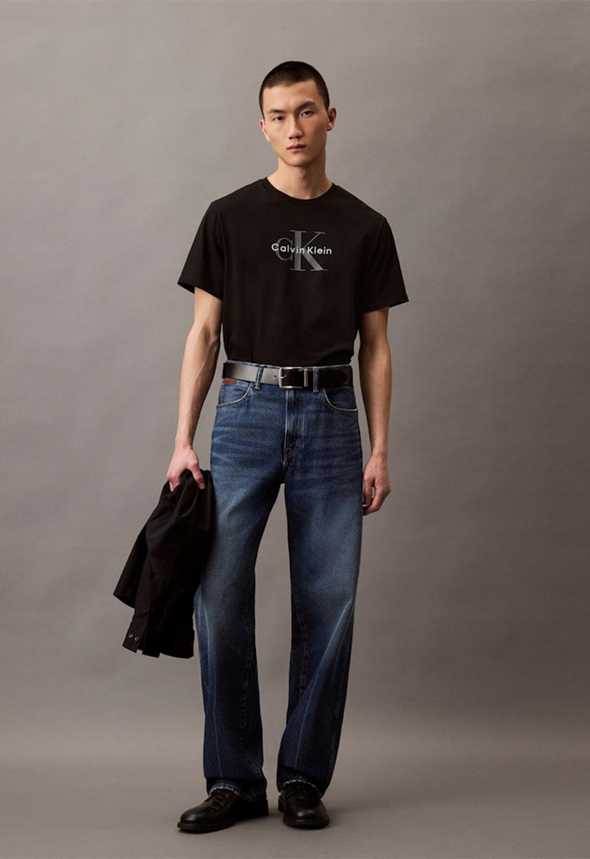 Calvin Klein - Ss Hero Monologo Tee 20S - Black