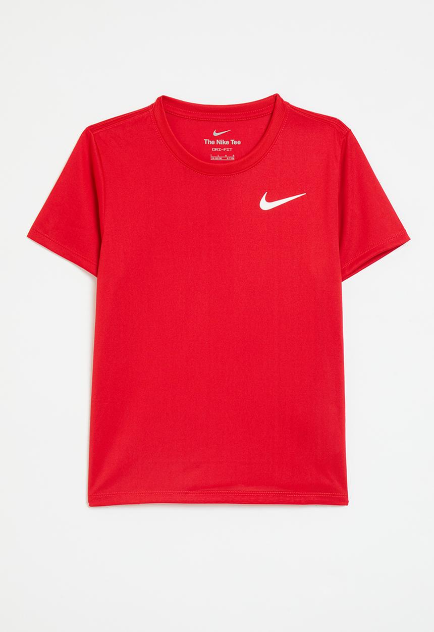 レッド Nike dri-fit legend short sleeve tee - university red