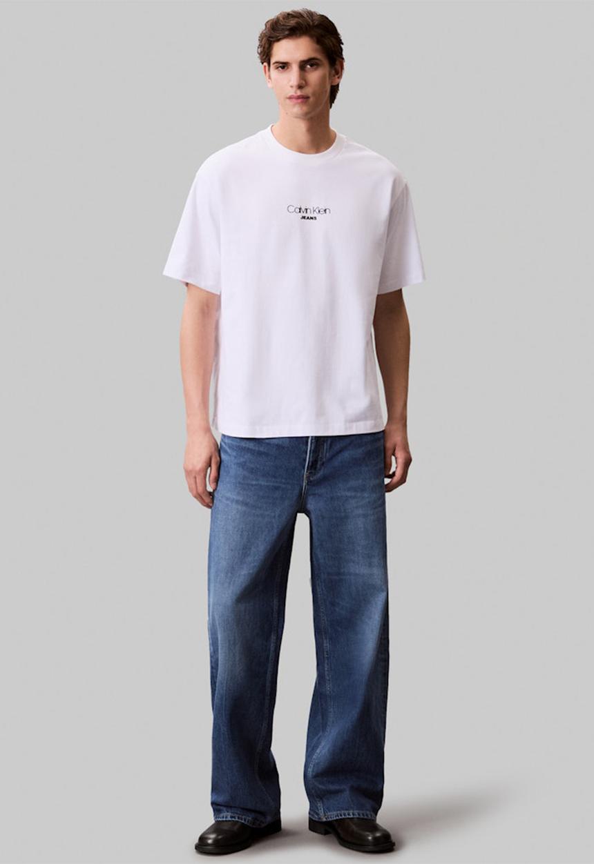 Calvin Klein - Ss 16S Rlxd Fit Ckj Graphic Tee - Brilliant White