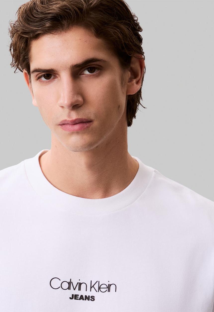Calvin Klein - Ss 16S Rlxd Fit Ckj Graphic Tee - Brilliant White