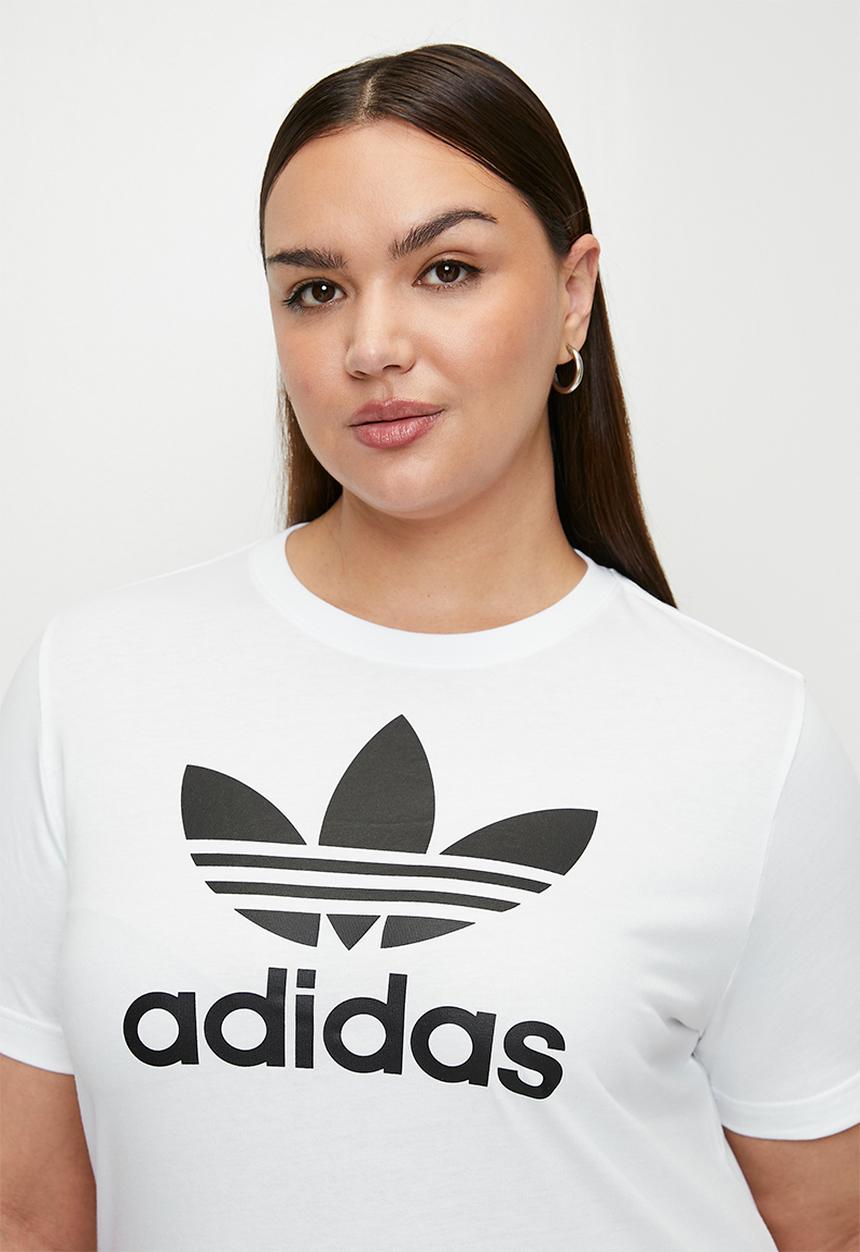 adidas Originals - Plus TREFOIL TEE W  - white