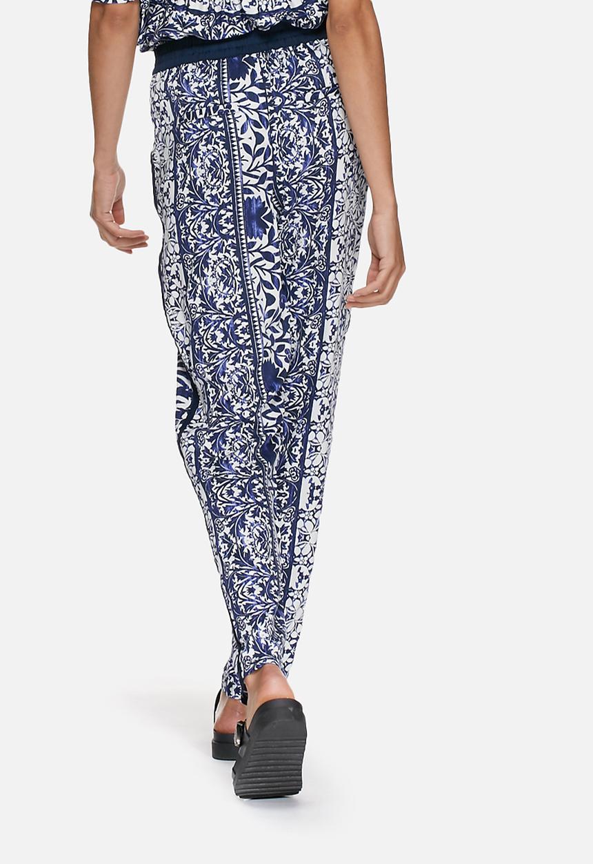 First elegant loose string pants - navy blazer