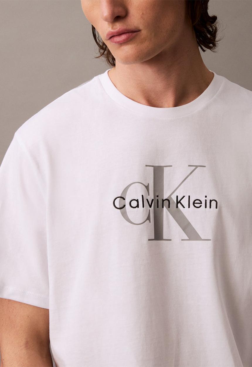 Calvin Klein - Ss Hero Monologo Tee 20S - Brilliant White