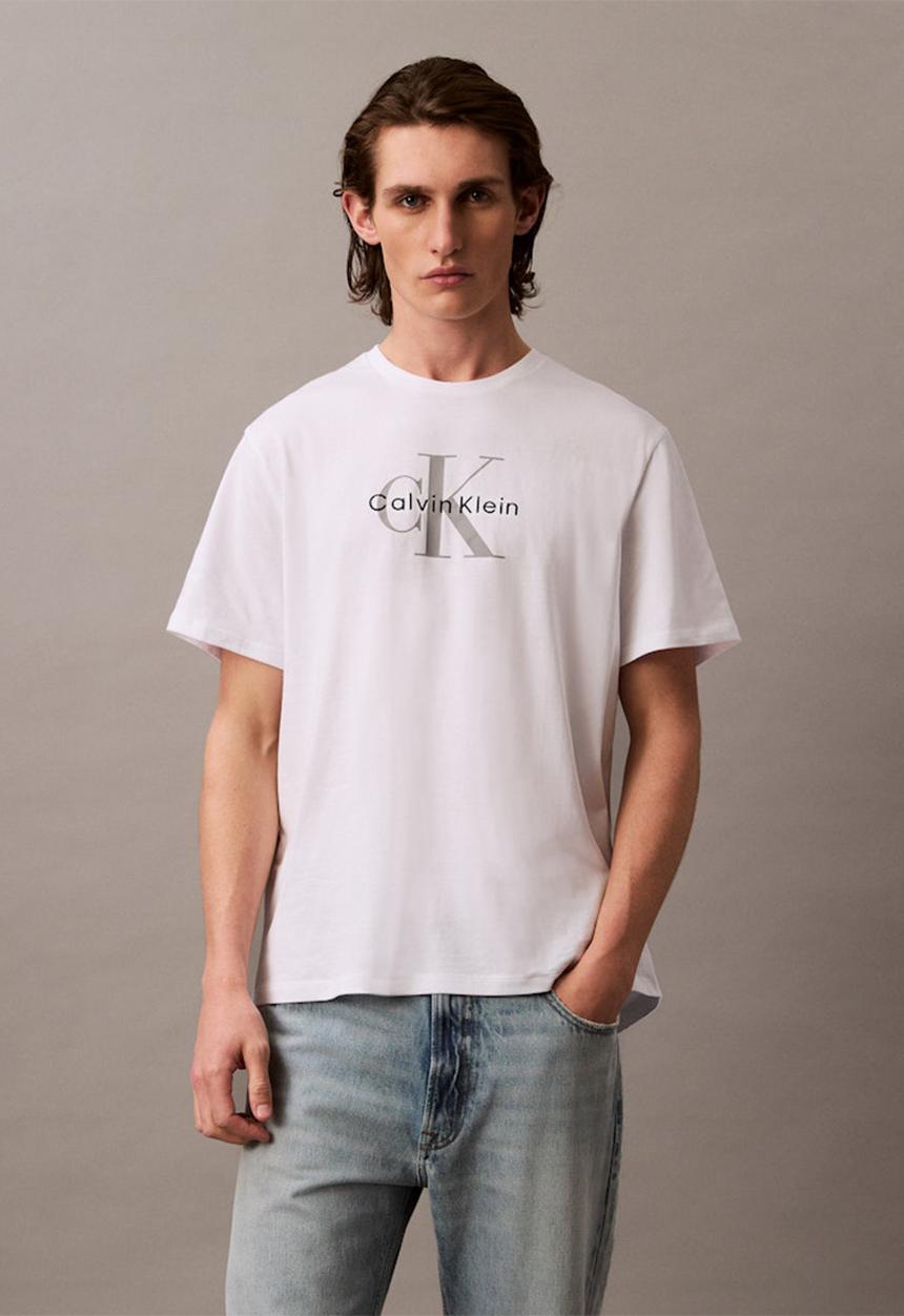 Calvin Klein - Ss Hero Monologo Tee 20S - Brilliant White