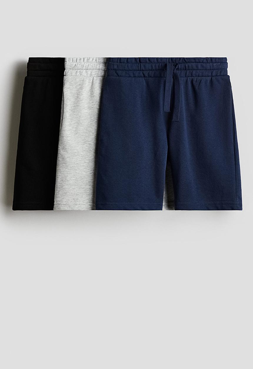 H&M - 3-Pack shorts - navy blue/light grey