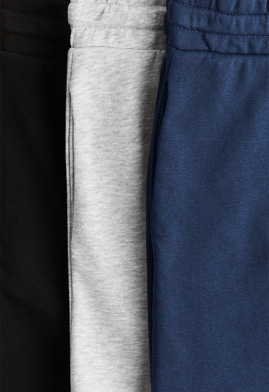 H&M - 3-Pack shorts - navy blue/light grey