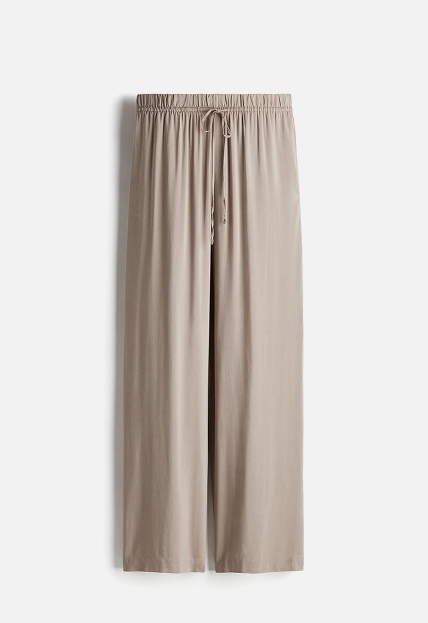H&M - Wide pull-on trousers - greige