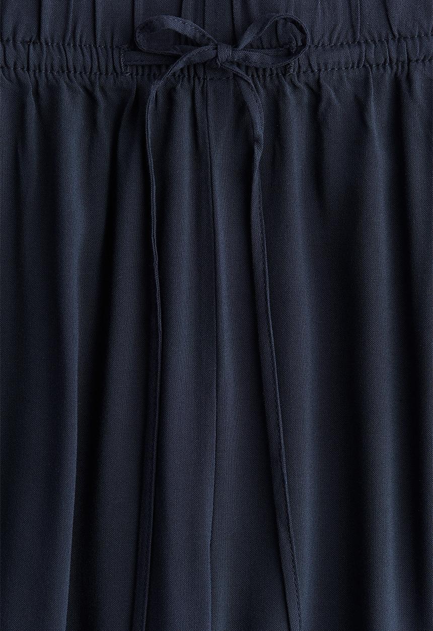 H&M - Wide pull-on trousers - navy blue