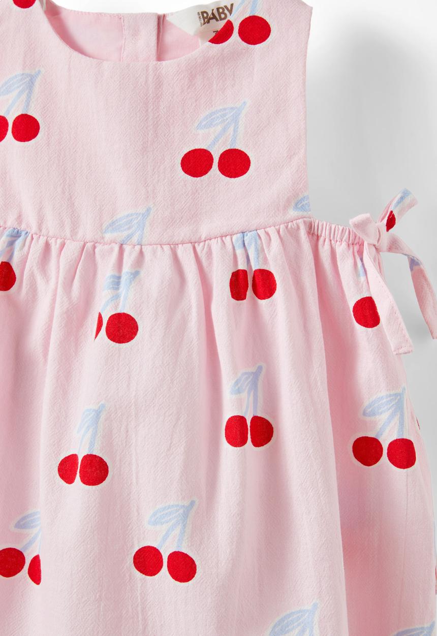 Cotton On - Ellie woven dress - blush pink/cherries