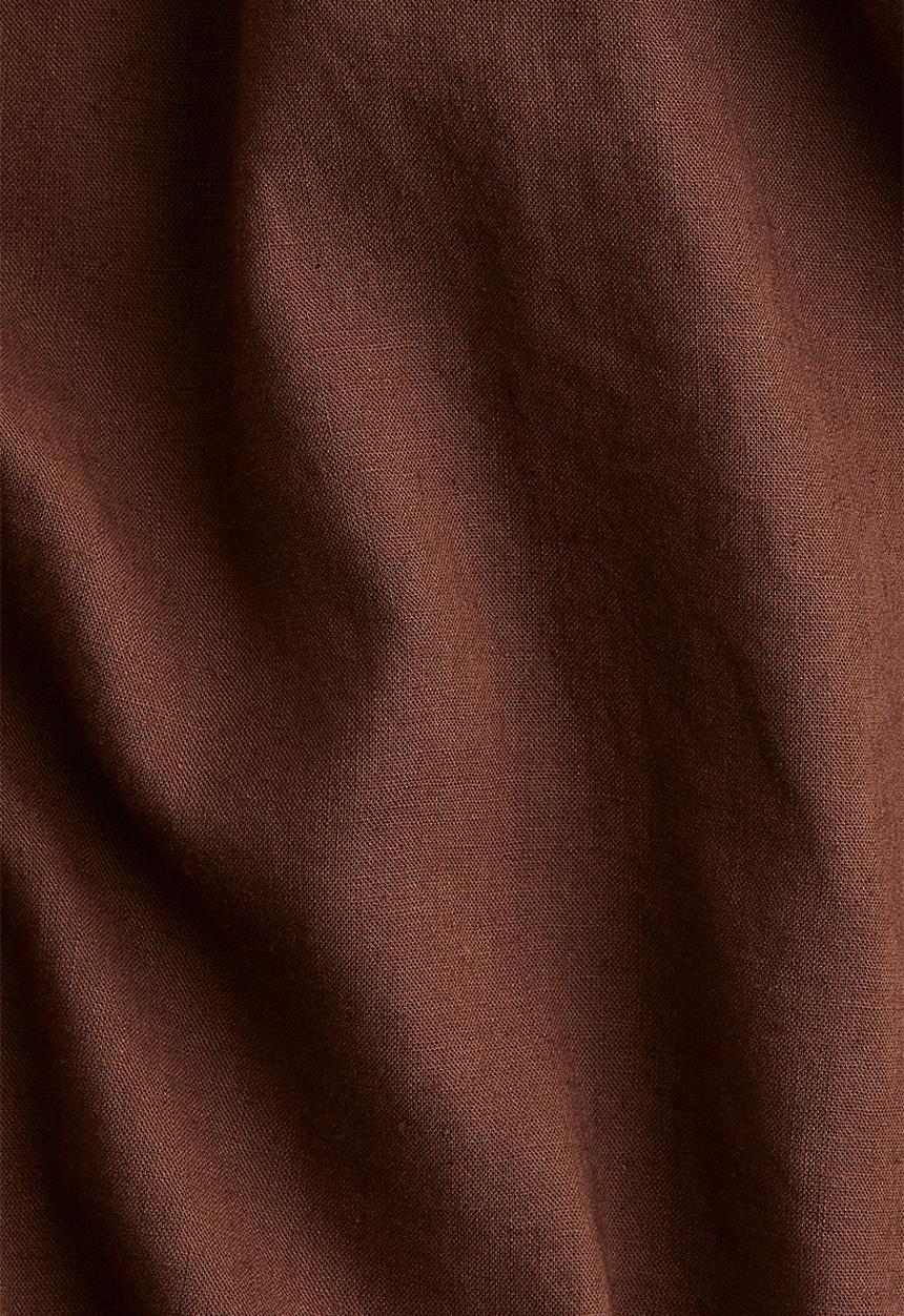 H&M - Linen-blend shirt - brown