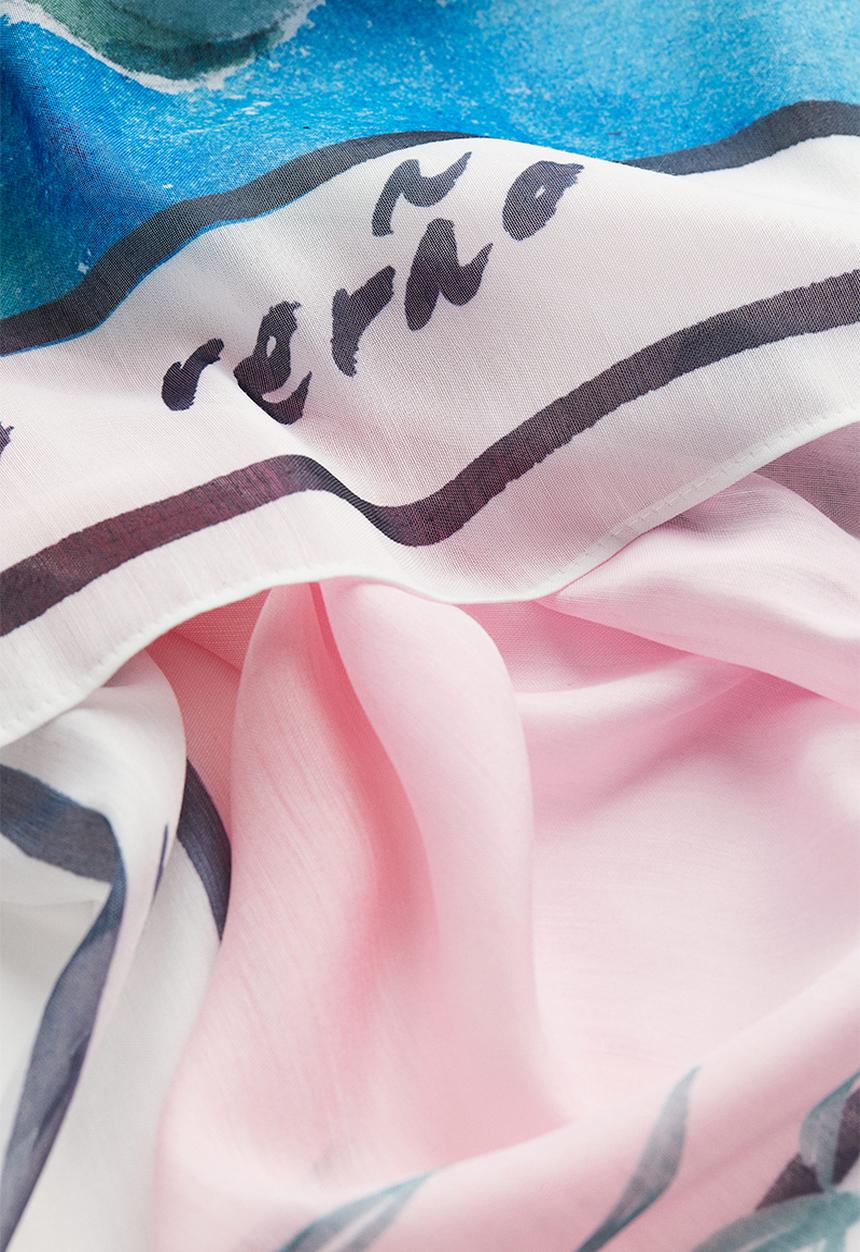 H&M - Sarong - light pink printed