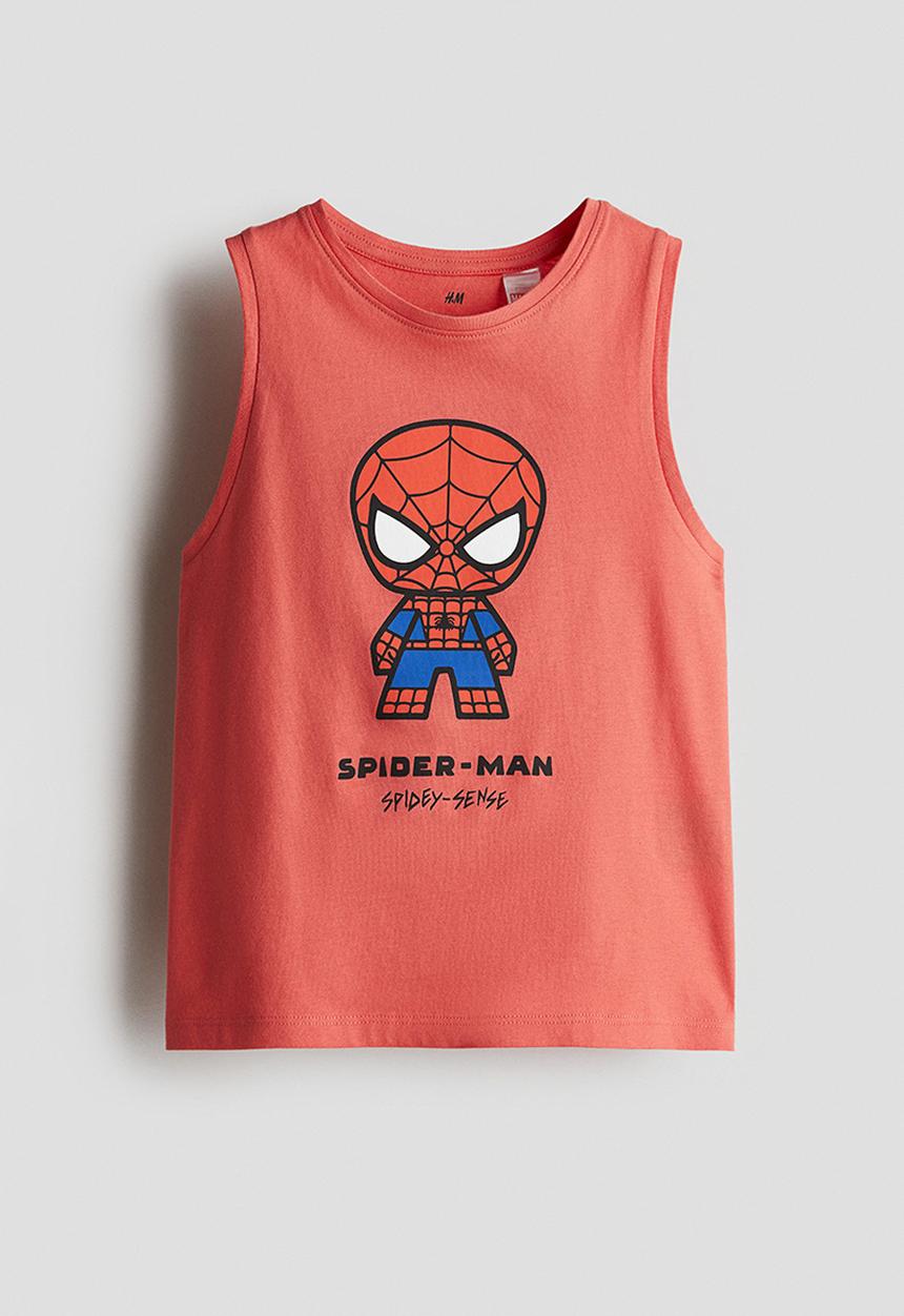 H&M - Printed vest top - red/spider-man 