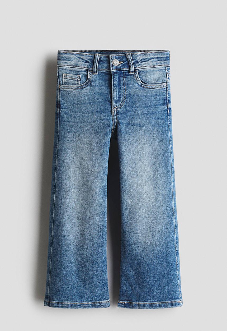H&M - Superstretch wide leg jeans - denim blue 