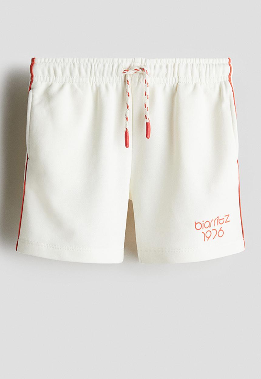 H&M - Sweatshorts - white biarritz