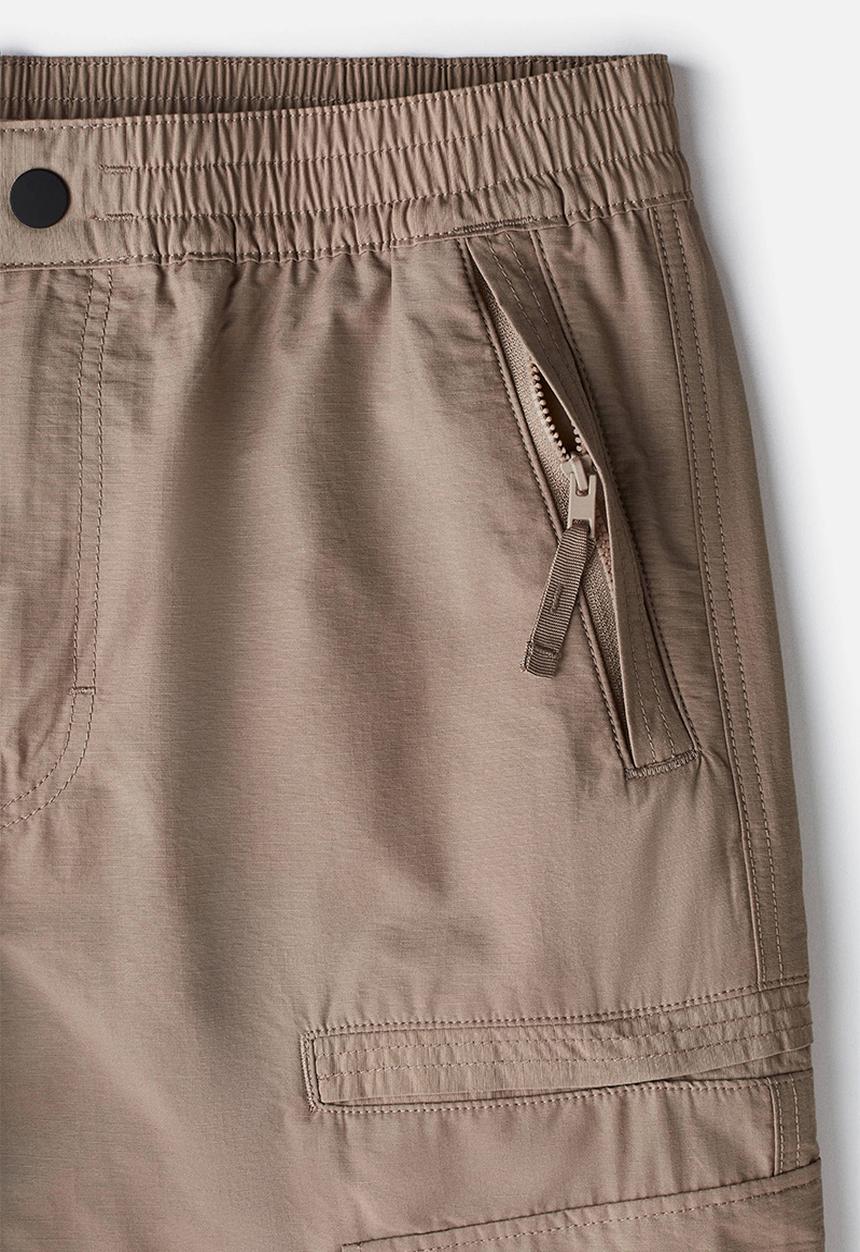 H&M - Regular fit twill cargo trousers - dark beige 