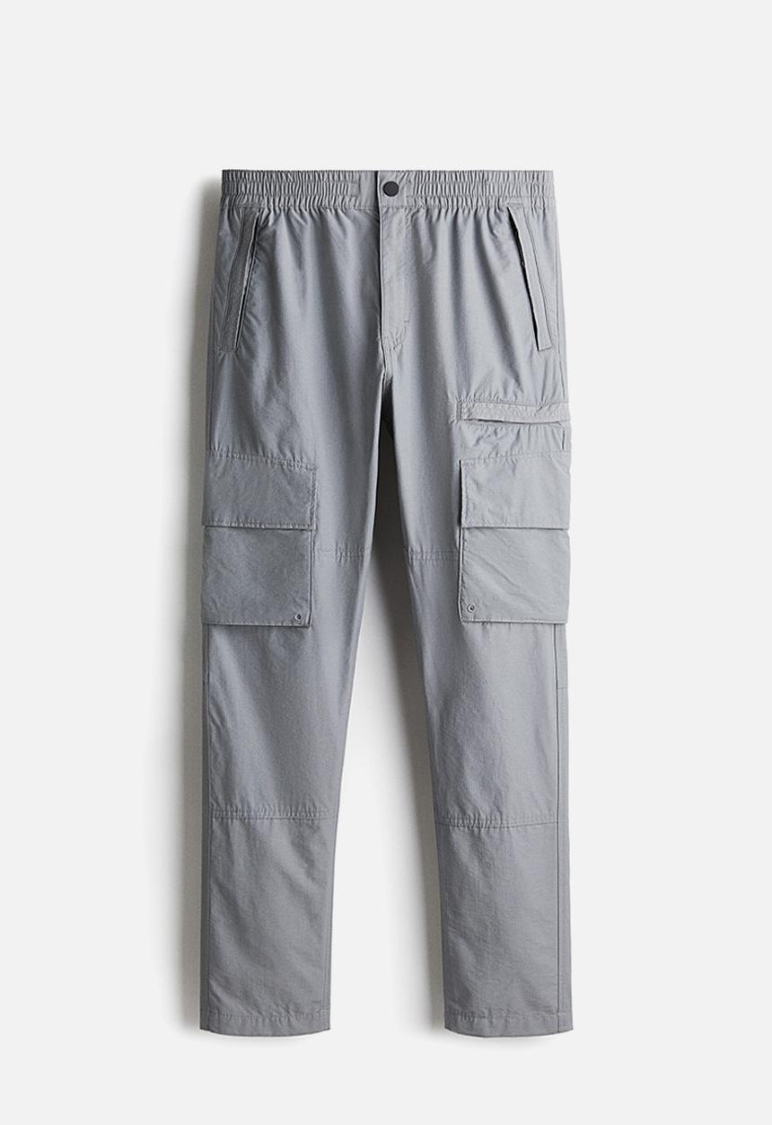 H&M - Regular fit twill cargo trousers - grey