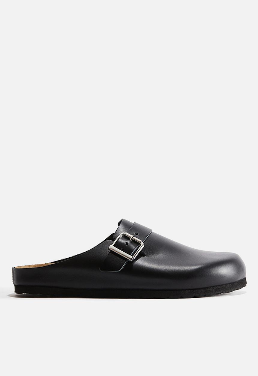 H&M - Suede mules - black