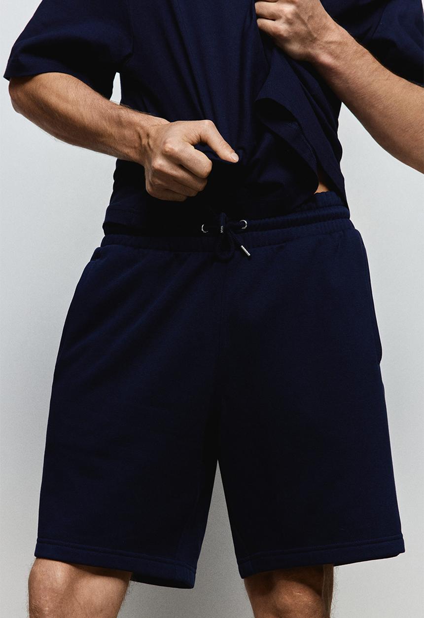 H&M - Regular fit sweatshorts - navy blue