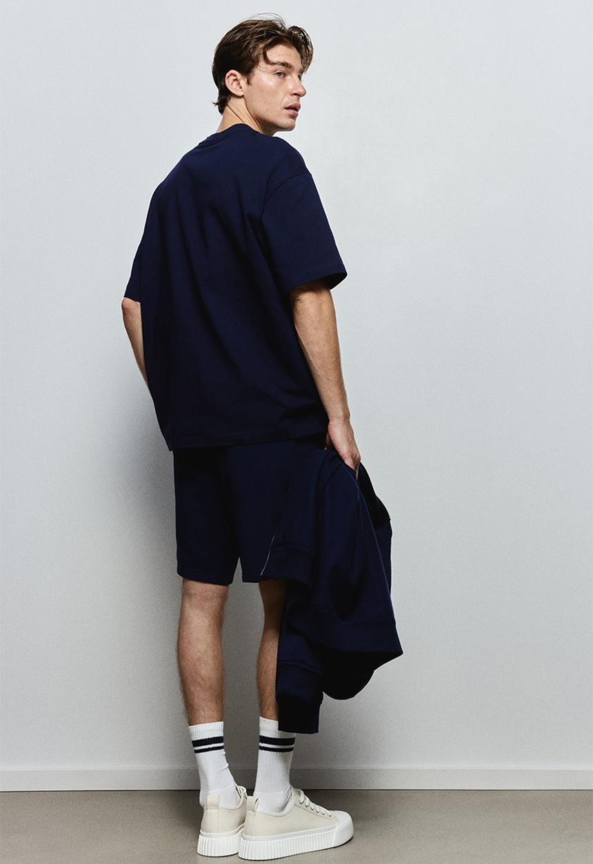 H&M - Regular fit sweatshorts - navy blue