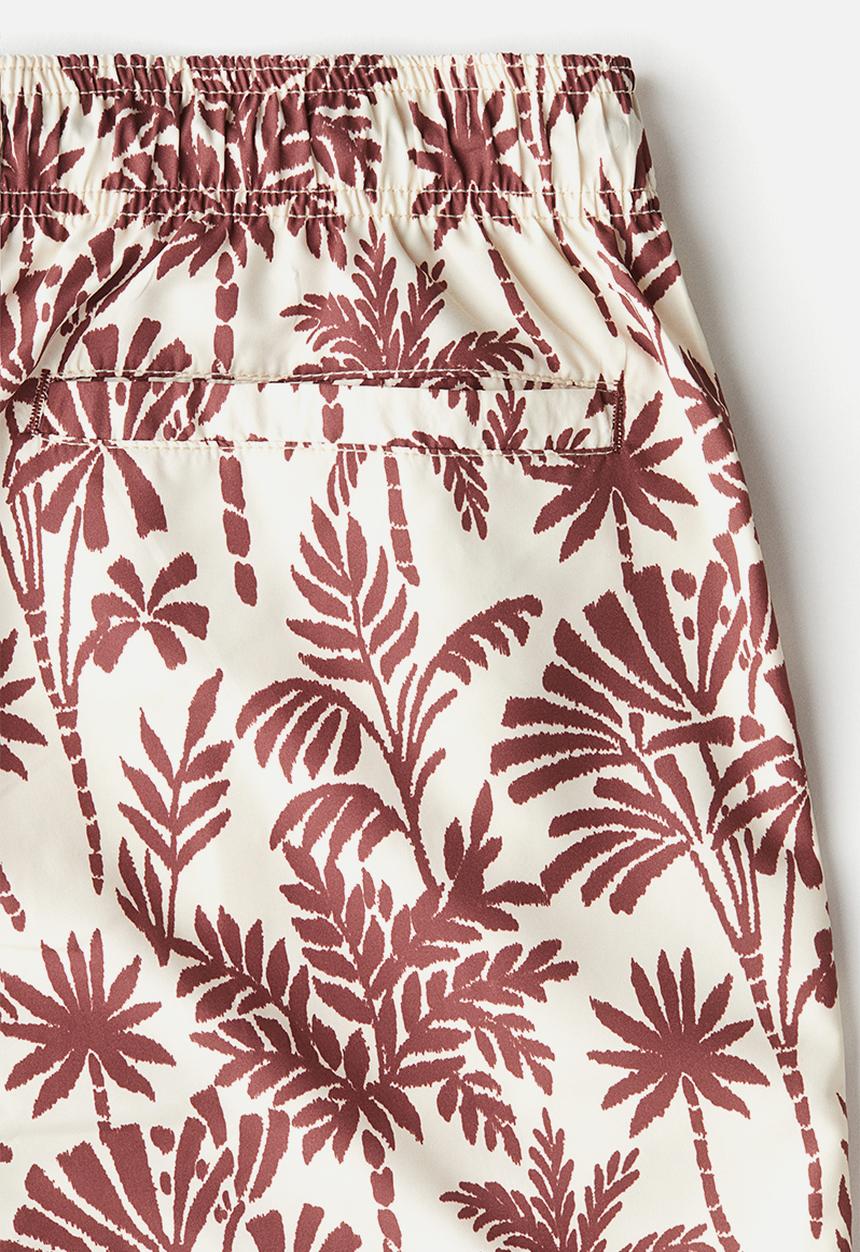 H&M - Patterned swim shorts - beige palm trees