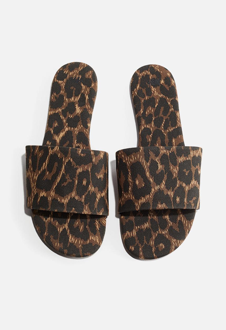 H&M - Sandals - brown leopard print