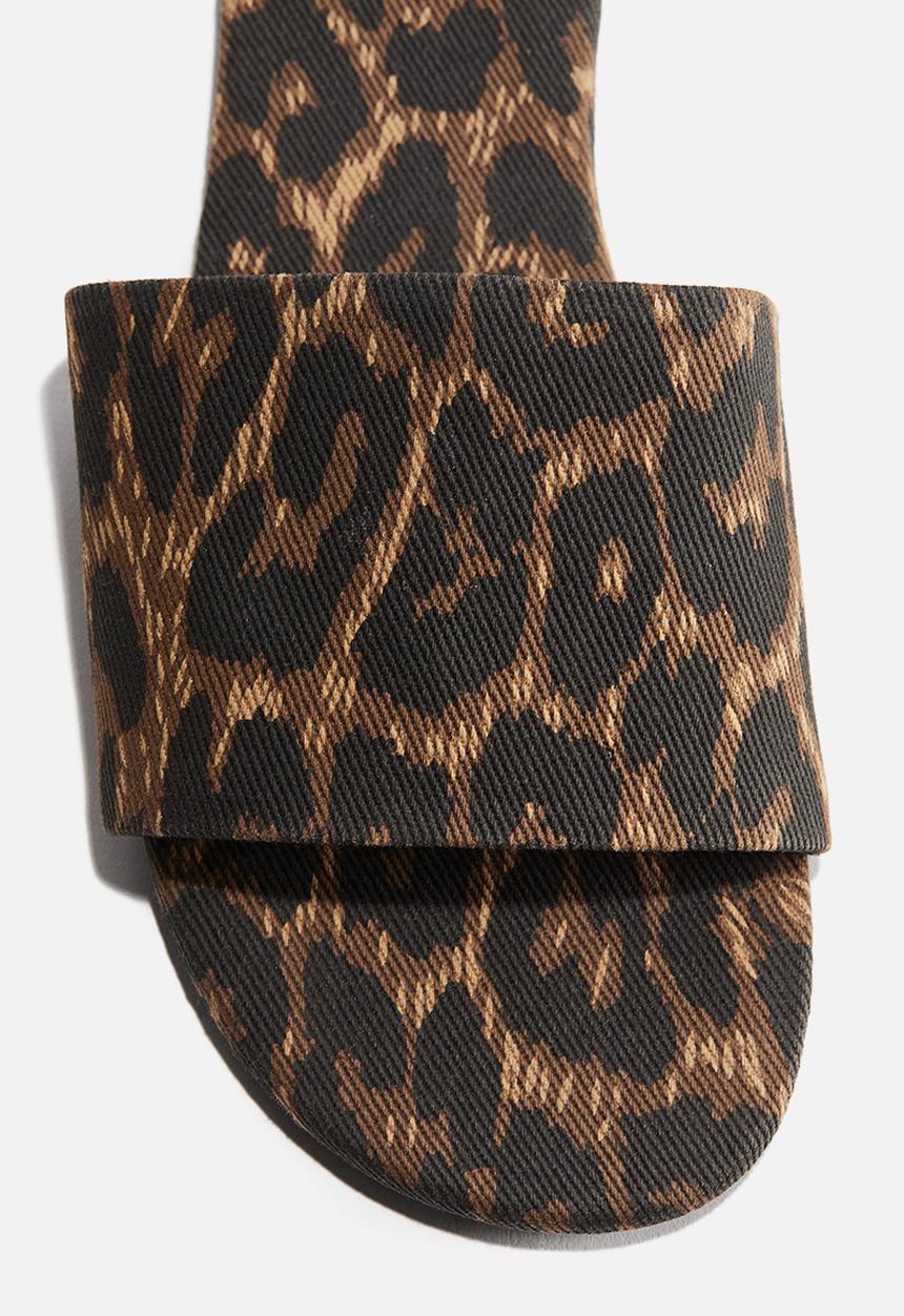 H&M - Sandals - brown leopard print