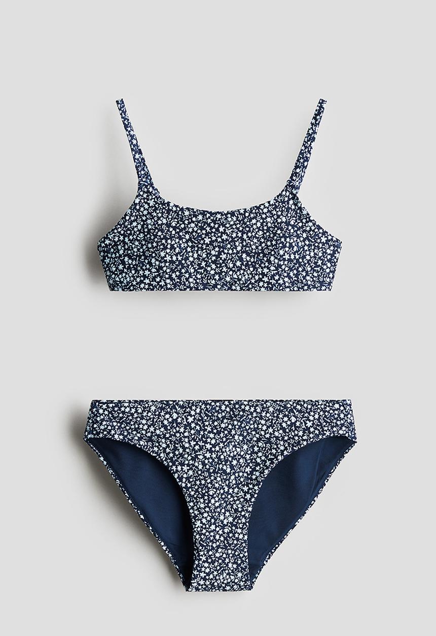 H&M - Bikini - navy blue/floral 