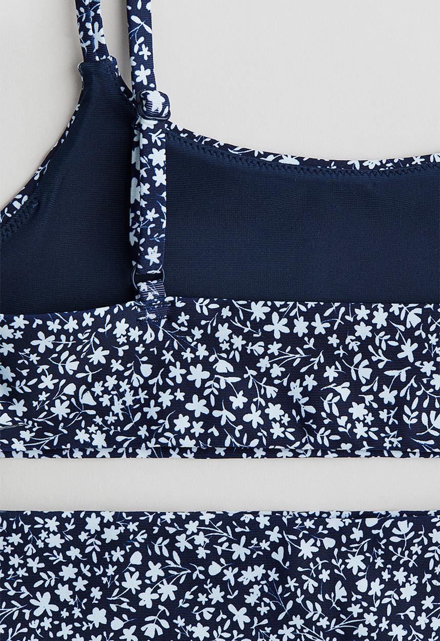 H&M - Bikini - navy blue/floral 