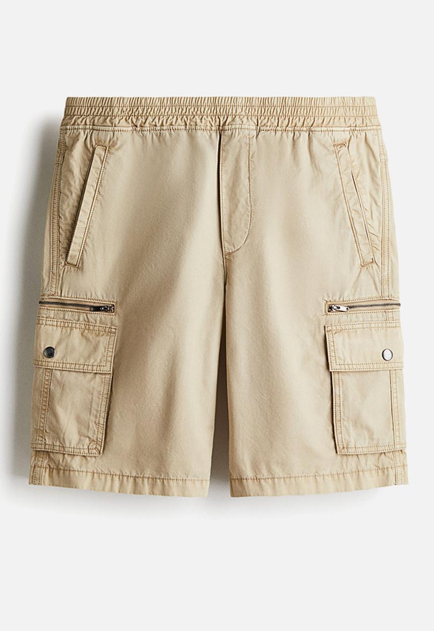 H&M - Regular fit cargo shorts - beige