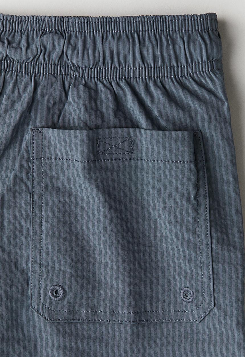 H&M - Seersucker swim shorts - dark dusty blue