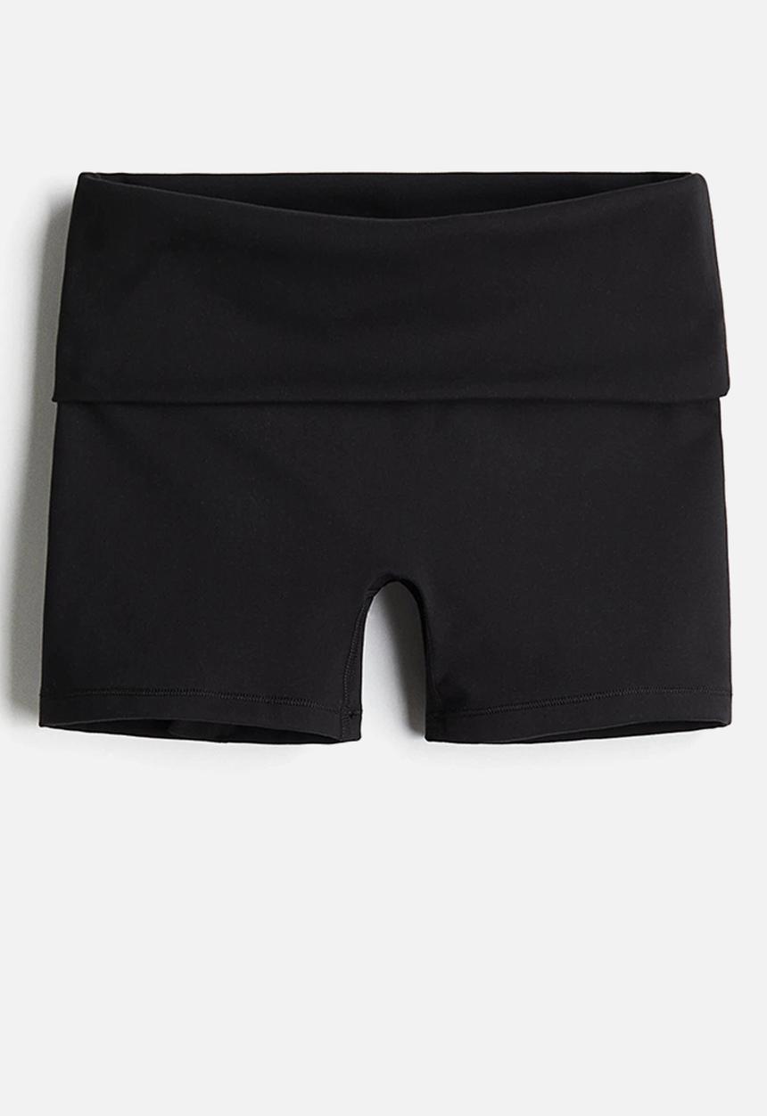 H&M - Sports cycling shorts with softmove™ - black