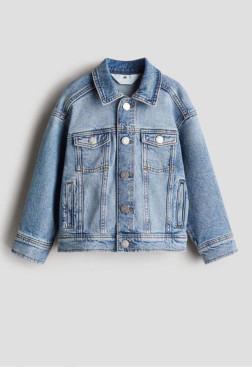 H&M - Loose denim jacket - denim blue