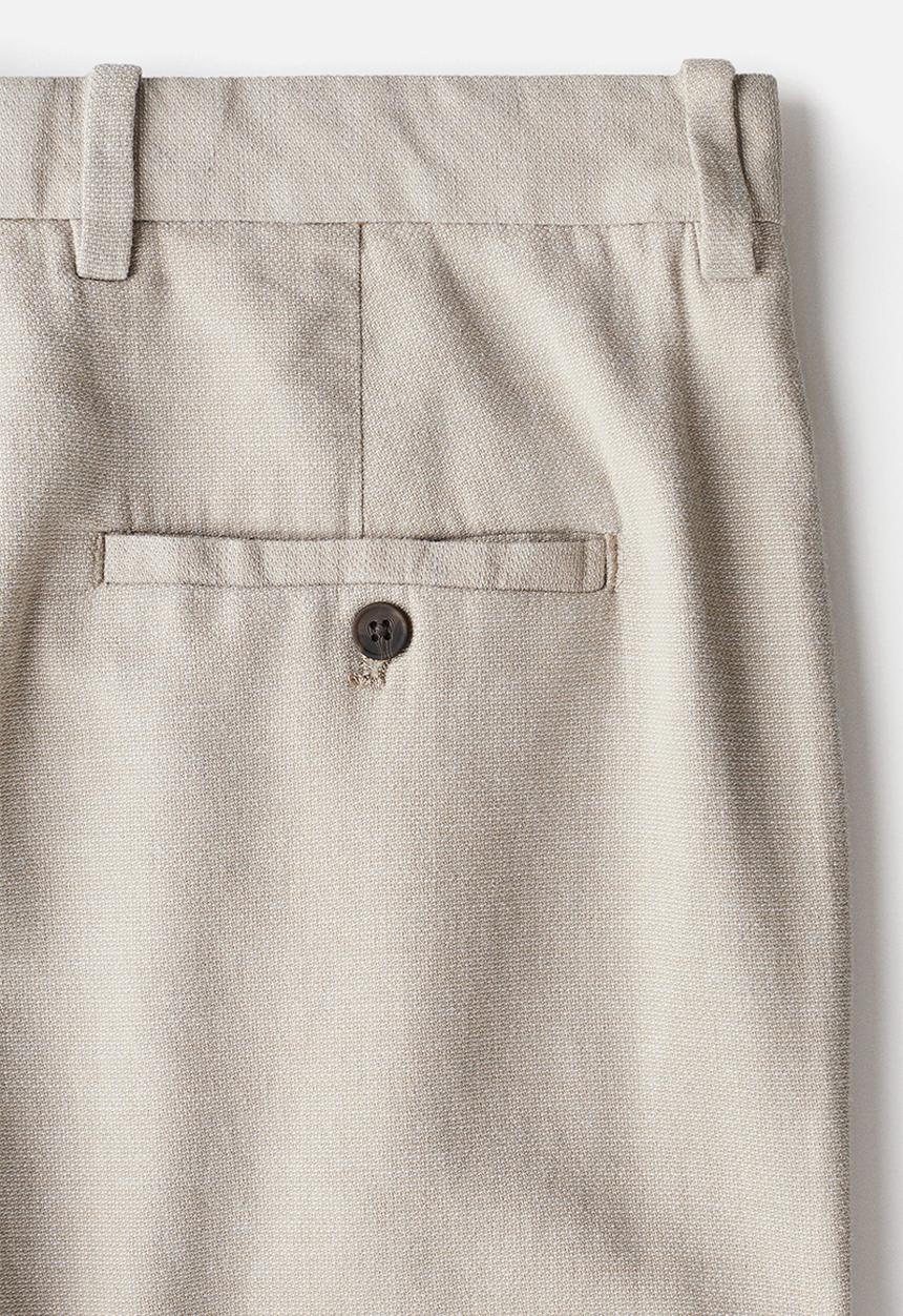 H&M - Relaxed fit linen-blend trousers - beige