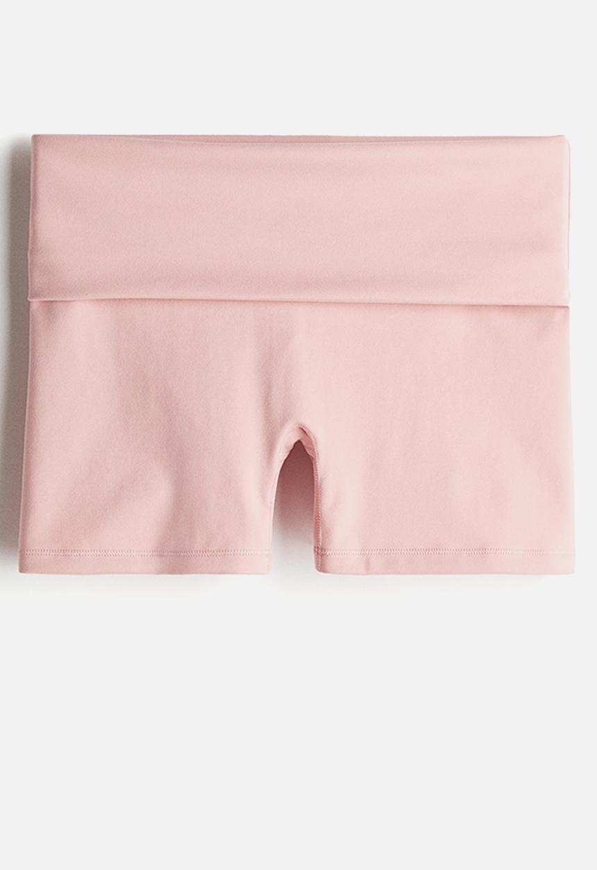 H&M - Sports cycling shorts with softmove™ - light pink 