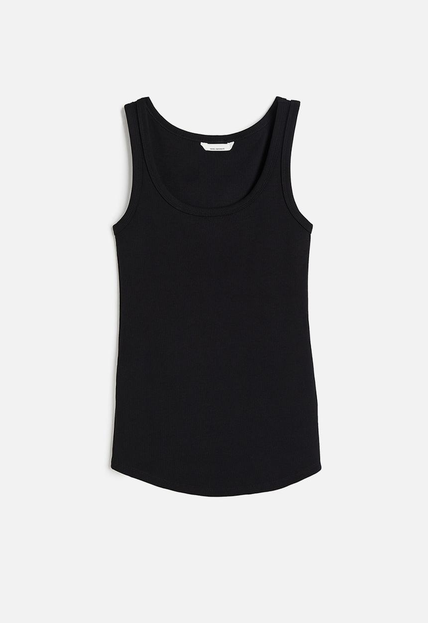 H&M - Mama ribbed vest top - black
