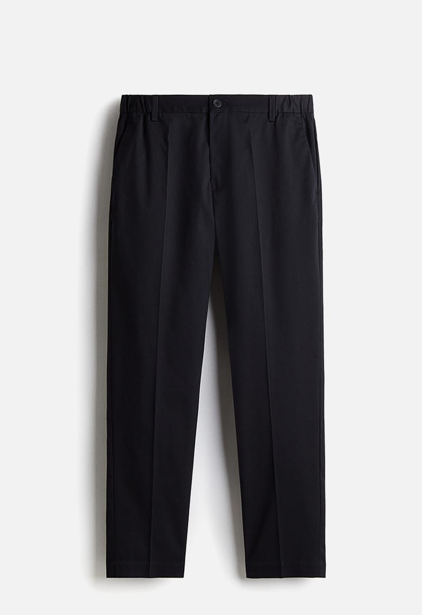 H&M - Slim fit cropped trousers - black