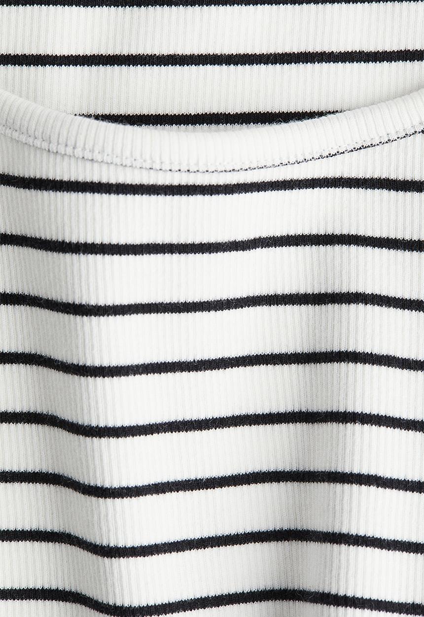 H&M - Mama ribbed vest top - white/striped