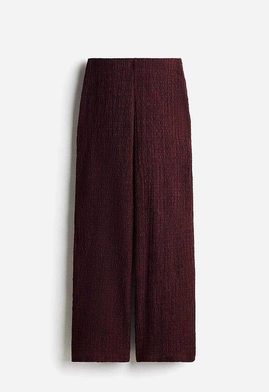 H&M - Jersey trousers - burgundy
