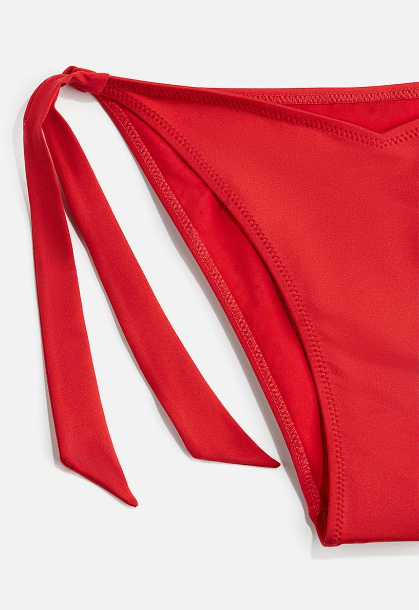 H&M - Tie tanga bikini bottoms - red