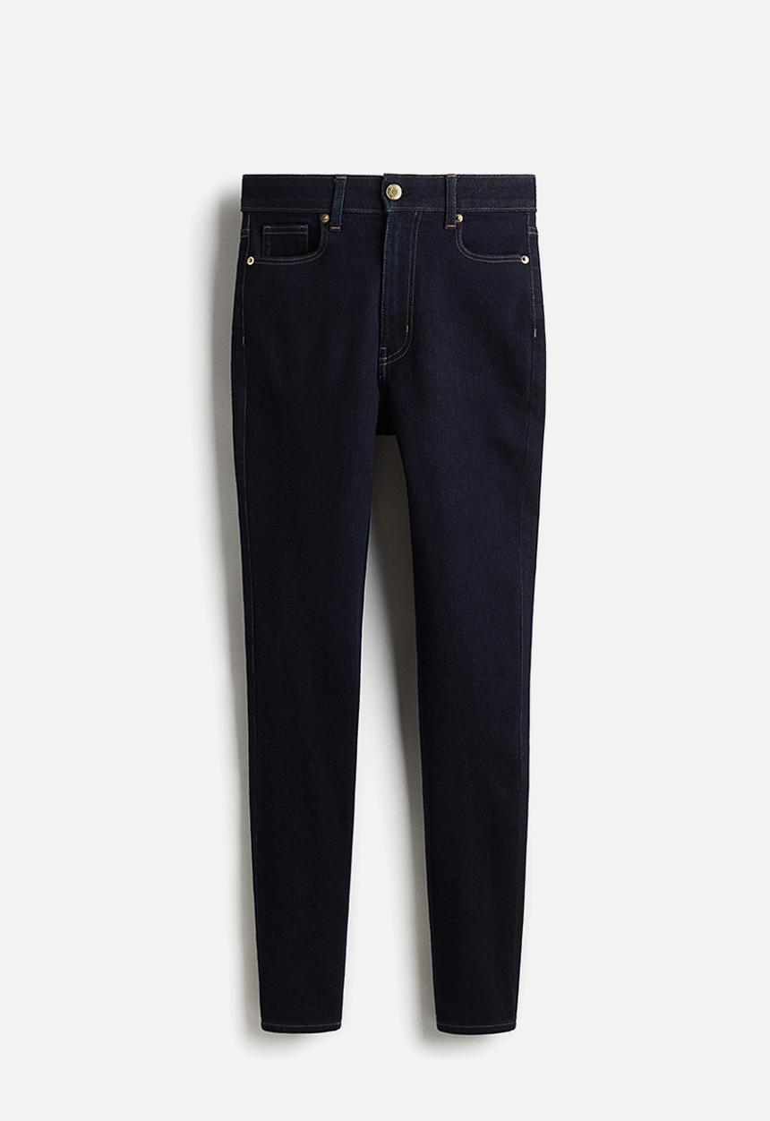 H&M - Skinny high jeans - dark denim blue 