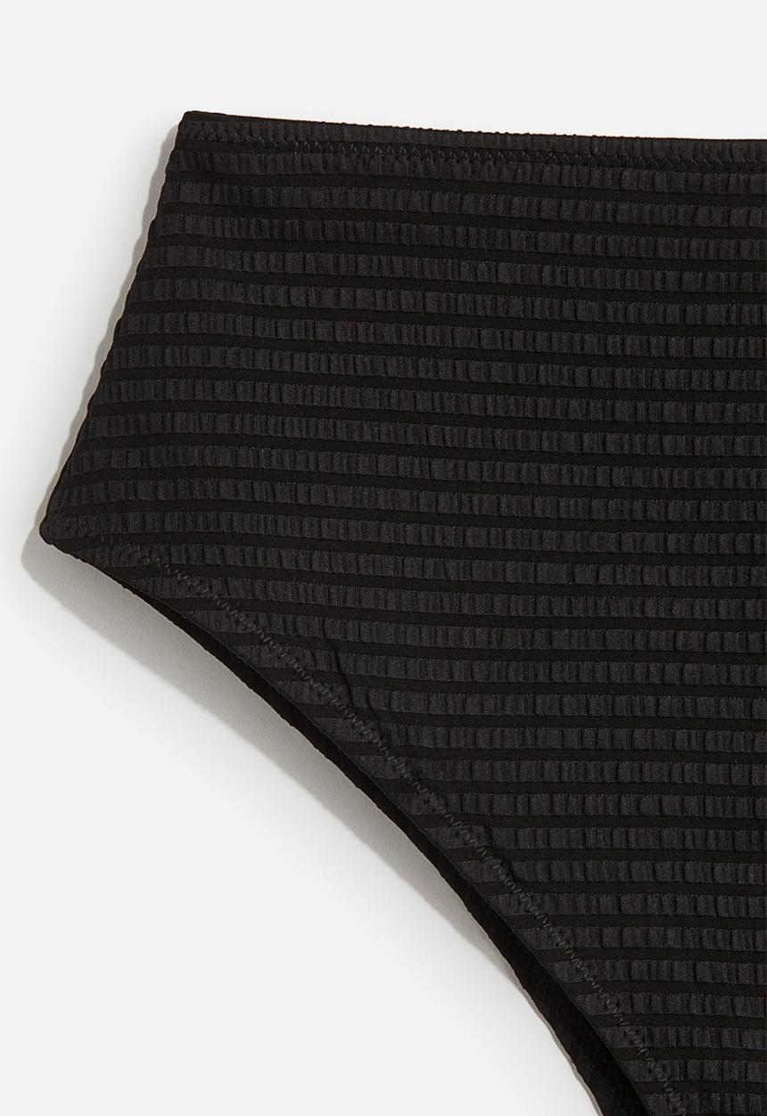 H&M - High waist cheeky bikini bottoms - black