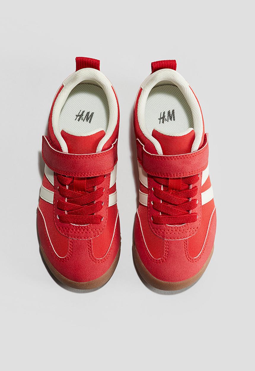 H&M - Trainers - red/white
